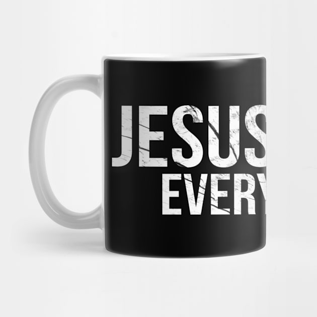 Jesus Over Everything Cool Motivational Christian by Happy - Design